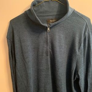 Nordstrom Mens Shop Quarter Zip Sweater Size L